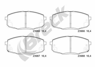 Kia Carens I MPV 1.6 Front Brake Pads - thumbnail image 2