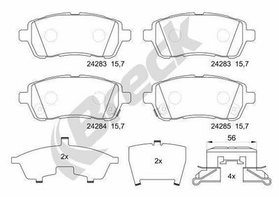 Suzuki Swift III 1.6 Front Brake Pads - thumbnail image 4
