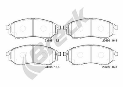 Infiniti G Sedan 37 X Front Brake Pads - thumbnail image 2