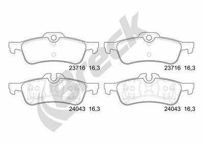 MINI Convertible One Rear Brake Pads - thumbnail image 2