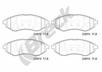 Chevrolet Aveo / Kalos Liftback 1.4 16V Front Brake Pads - thumbnail image 2
