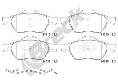 Renault Grand Scénic II 1.6 Flex Front Brake Pads - thumbnail image 2
