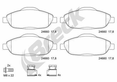 Peugeot 3008 I MPV 1.2 Front Brake Pads - thumbnail image 2