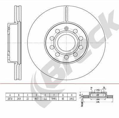 SEAT Leon 1.8 TSI Front Brake Discs - 288mm